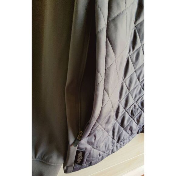 Straight Down Lightweight Gray Fill Zip Performance Jacket Size Large - Picture 5 of 9